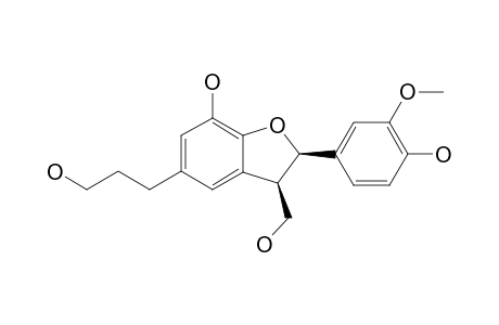 (7S,8R)-DIHYDRO-3'-HYDROXY-8-HYDROXY-METHYL-7-(4-HYDROXY-3-METHOXYPHENYL)-1'-BENZOFURANPROPANOL