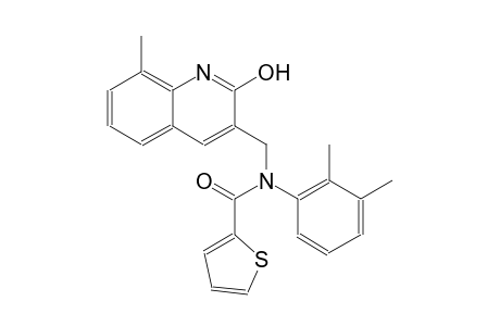 N-(2,3-dimethylphenyl)-N-[(2-hydroxy-8-methyl-3-quinolinyl)methyl]-2-thiophenecarboxamide