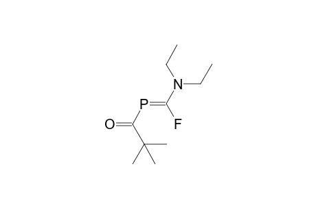 (Z)-(1-Diethylamino-1-fluoro)-2-pivaloylmethylenphosphane