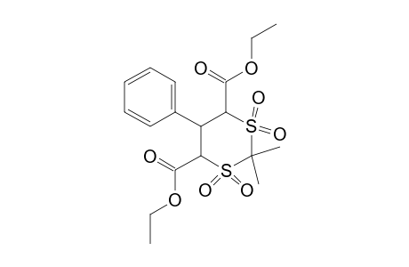 2,2-dimethyl-5-phenyl-m-dithiane-4,6-dicarboxylic acid, diethyl ester, 1,1,3,3-tetraoxide