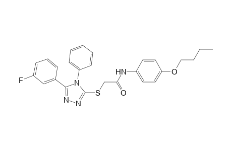 acetamide, N-(4-butoxyphenyl)-2-[[5-(3-fluorophenyl)-4-phenyl-4H-1,2,4-triazol-3-yl]thio]-