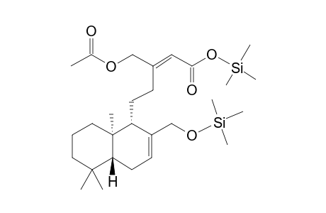 16-Acetoxy-17-hydroxy-7,13Z-labdadien-15-oic acid, 2tms derivative