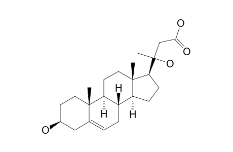 3-BETA,20R-DIHYDROXY-23-NORCHOL-5-ENE-ACID