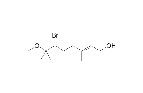 6-Bromo-3,7-dimethyl-7-methoxyoct-2-en-1-ol