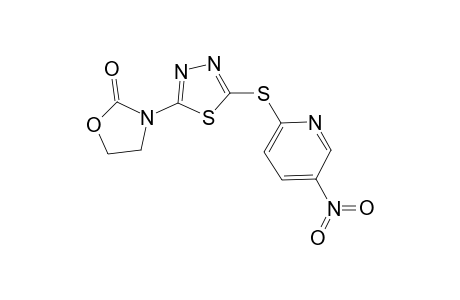 1,3,4-Thiadiazole, 2-(5-nitropyrid-2-yl)thio-5-(oxazolidin-2-one-3-yl)-