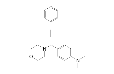 N,N-Dimethyl-4-(1-morpholino-3-phenylprop-2-yn-1-yl)aniline