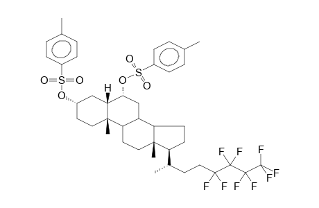 3Alpha,6alpha-ditosyloxy-24,24,25,25,26,26-hexafluoro-26-trifluoromethyl-27-nor-5beta-cholestane