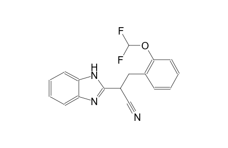 2-(1H-benzimidazol-2-yl)-3-[2-(difluoromethoxy)phenyl]propanenitrile