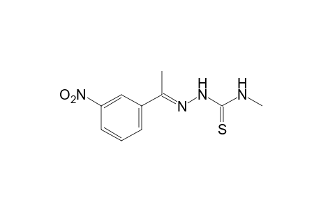 1-(alpha-methyl-m-nitrobenzylidene)-4-methyl-3-thiosemicarbazide