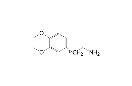 2-[3',4'-Dimethoxyphenyl]-(2-13C)-ethylamine