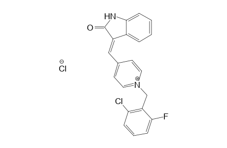 (E)-1-(2-Chloro-6-Fluorobenzyl)-4-((2-oxoindolin-3-ylidene)methyl)pyridinium chloride