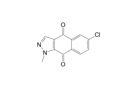 1H-Benz[f]indazole-4,9-dione, 6-chloro-1-methyl-