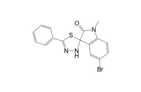 5-bromo-1-methyl-5'-phenyl-3'H-spiro[indoline-3,2'-[1,3,4]thiadiazol]-2-one