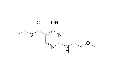 4-hydoxy-2-[(2-methoxyethyl)amino]-5-pyrimidinecarboxylic acid, ethyl ester