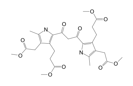 1H-Pyrrole-3-propanoic acid, 2,2'-(1,3-dioxo-1,3-propanediyl)bis[4-(2-methoxy-2-oxoethyl)-5-methyl-, dimethyl ester