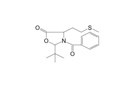 5-Oxazolidinone, 3-benzoyl-2-(1,1-dimethylethyl)-4-[2-(methylthio)ethyl]-, (2S-cis)-