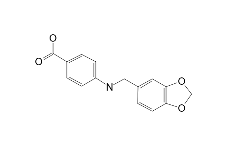 4-[(1,3-Benzodioxol-5-ylmethyl)amino]benzoic acid