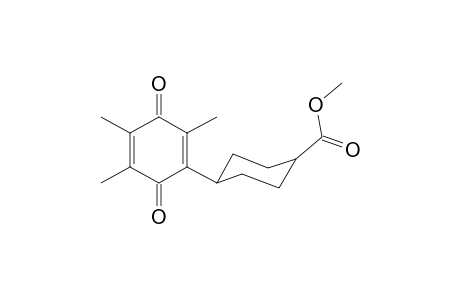 2-[4(a)-(Methoxycarbonyl)cyclohex-(e)-yl]-3,5,6-trimethyl-1,4-benzoquinone