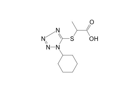 2-(1-Cyclohexyl-1H-tetrazol-5-ylsulfanyl)-propionic acid