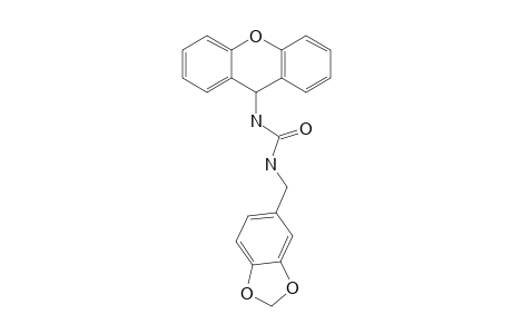 3-(2H-1,3-benzodioxol-5-ylmethyl)-1-(9H-xanthen-9-yl)urea