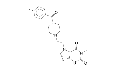 7-{2-[4-(p-fluorobenzoyl)piperidino]ethyl]theophylline