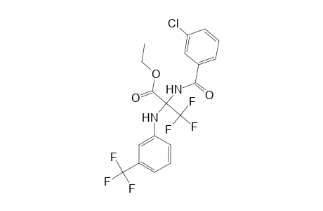 Ethyl 2-(3-chlorobenzamido)-3,3,3-trifluoro-2-[3-(trifluoromethyl)anilino]propionate