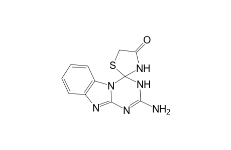 Thiazolidin-4-one-1-spiro-4'-(3,4-dihydrobenzo[4,5]imidazo[1,2-a][1,3,5]triazin-2-amine)