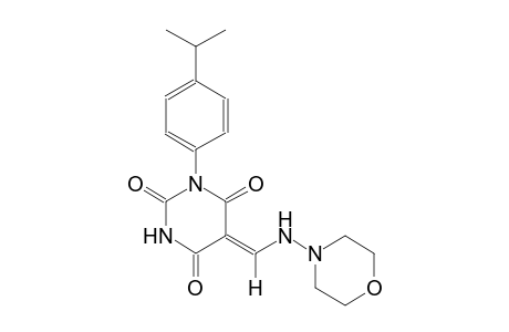 (5Z)-1-(4-isopropylphenyl)-5-[(4-morpholinylamino)methylene]-2,4,6(1H,3H,5H)-pyrimidinetrione