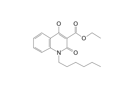 Ethyl 1-hexyl-4-hydroxy-2(1H)-oxo-3-quinolinecarboxylate