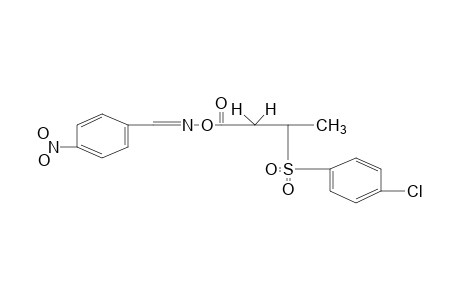 p-nitrobenzaldehyde, O-{3-[(p-chlorophenyl)sulfonyl}butyryl}oxime