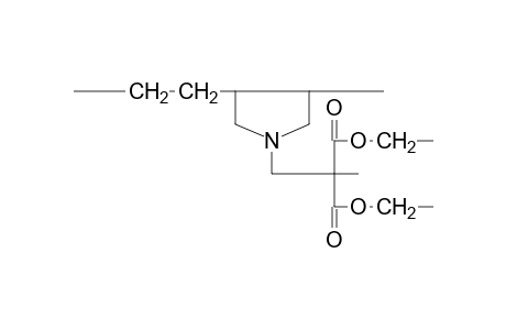 Poly[ethylene-alt-n-2,2-bis(ethoxycarbonyl)propyl-3,4-pyrrolidinediyl]