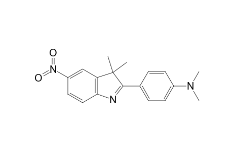 3H-Indole, 2-[4'-(dimethylamino)phenyl]-3,3-dimethyl-5-nitro-