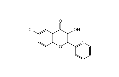 6-CHLORO-3-HYDROXY-2-(2-PYRIDYL)-4-CHROMANONE