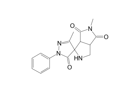 Spiro[7-Methyl-6,8-dioxo-3,7-diazabicyclo[3.3.0]octane-4,4'-1'-phenyl-3'-methyl-4',5'-dihydro-5'-oxopyrazoline]