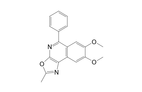 7,8-Dimethoxy-2-methyl-5-phenyloxazolo[5,4-c]isoquinoline