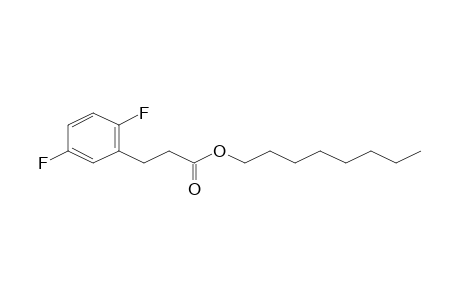Propanoic acid, 3-(2,5-difluorophenyl)-, octyl ester