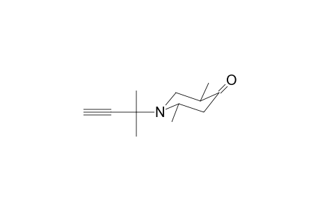 1-(1,1-Dimethyl-2-propynyl)-2,5-dimethyl-4-piperidinone