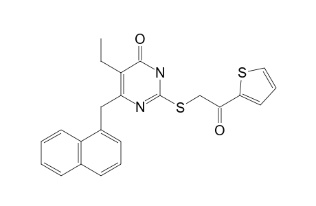 5-ETHYL-2-[(THIOPHEN-2-YLCARBONYLMETHYL)-THIO]-6-(1-NAPHTHYLMETHYL)-PYRIMIDIN-4(3H)-ONE