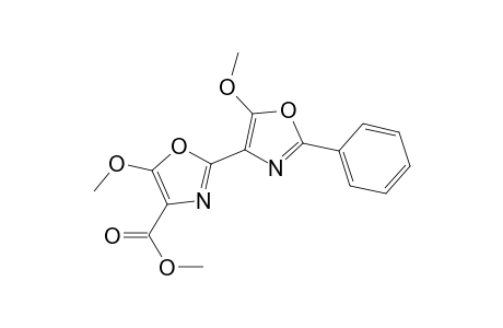5-Methoxy-2-(5-methoxy-2-phenyl-4-oxazolyl)-4-oxazolecarboxylic acid methyl ester