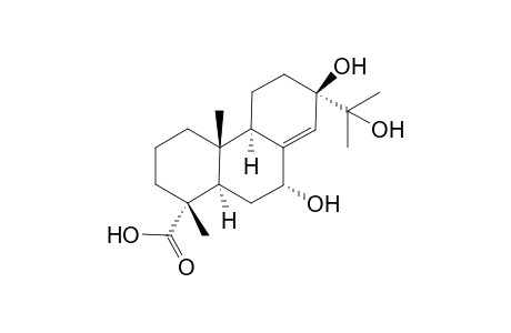 7.alpha.,13.beta.,15-Trihydroxyabiet-8(14)-en-18-oic acid