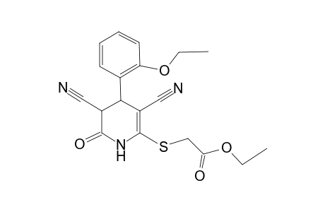 2-[(3,5-dicyano-2-keto-4-o-phenetyl-3,4-dihydro-1H-pyridin-6-yl)thio]acetic acid ethyl ester
