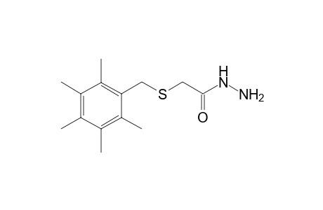 [(2,3,4,5,6-pentamethylbenzyl)thio]acetic acid, hydrazide