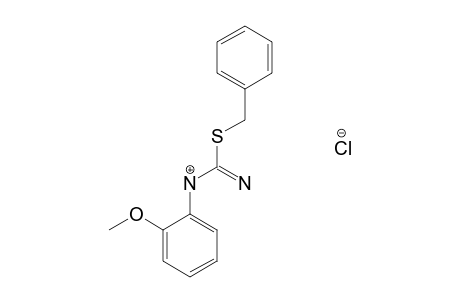 2-benzyl-3-(o-methoxyphenyl)-2-thiopseudourea, monohydrochloride