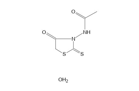 N-(4-oxo-2-thioxo-3-thiazolidinyl)acetamide, hydrate
