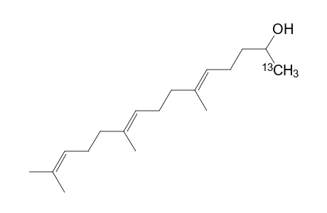 (5E,9E)-(1-13C)-6,10,14-trimethylpentadeca-5,9,13-trien-2-ol