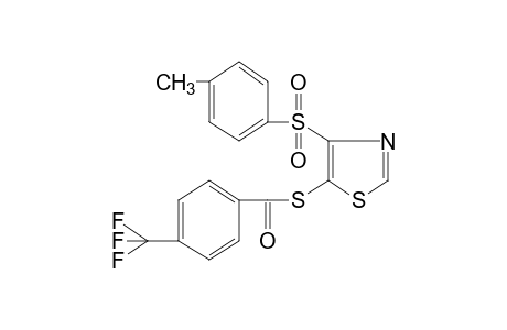 4-(p-TOLYLSULFONYL)-5-THIAZOLETHIOL, alpha,alpha,alpha-TRIFLUORO-p-TOLUATE (ESTER)