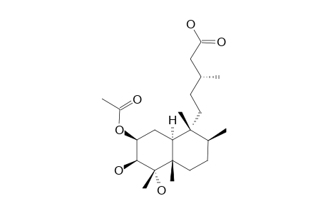 2-ACETYL-ENT-DIHYDROTUCUMANOIC-ACID