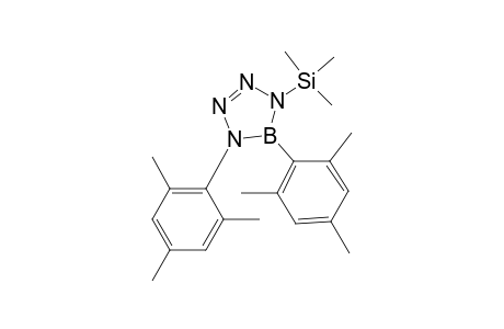 1H-Tetrazaborole, 4,5-dihydro-1,5-bis(2,4,6-trimethylphenyl)-4-(trimethylsilyl)-