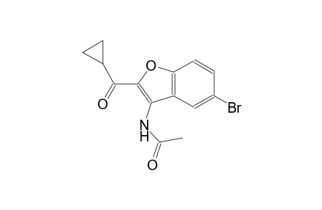 N-[5-Bromo-2-(cyclopropylcarbonyl)-1-benzofuran-3-yl]acetamide