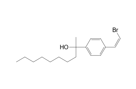 2-(4-[(Z)-2-Bromoethenyl]phenyl)decan-2-ol